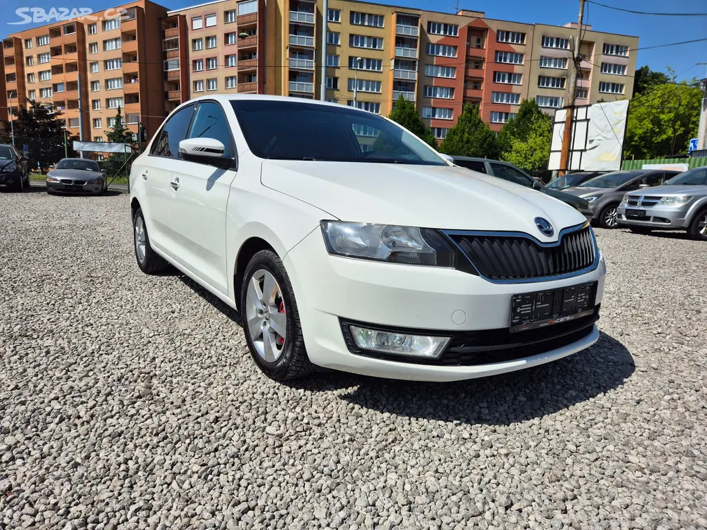 Škoda Rapid 1.6TDi,85KW,KLIMA,VÝHŘEV,ALU,ČR,2017