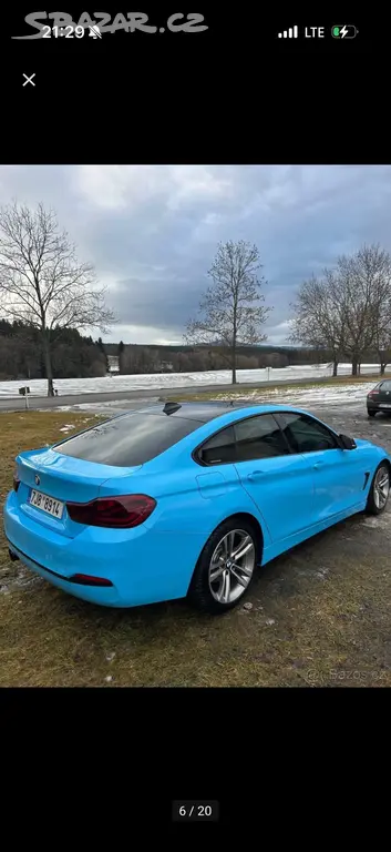 BMW 430i Gran coupe DPH 185kw 90t km - fotka 5
