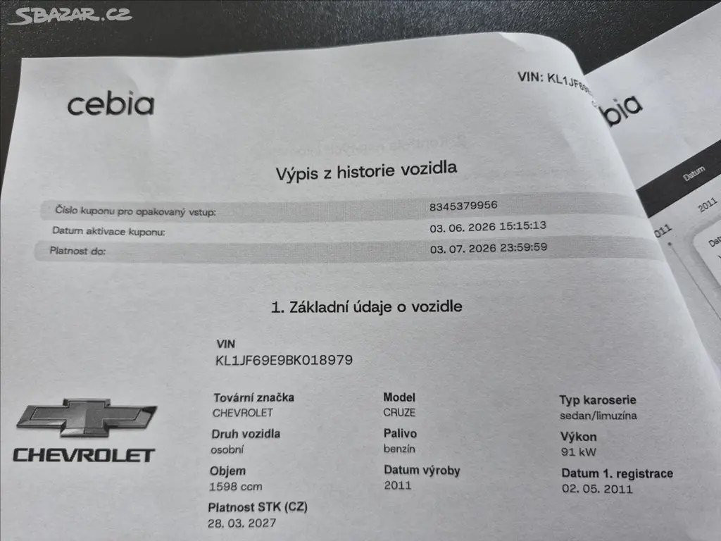 Chevrolet Cruze, 1,6 16v ČR NAVI APPLE ANDROID - fotka 3
