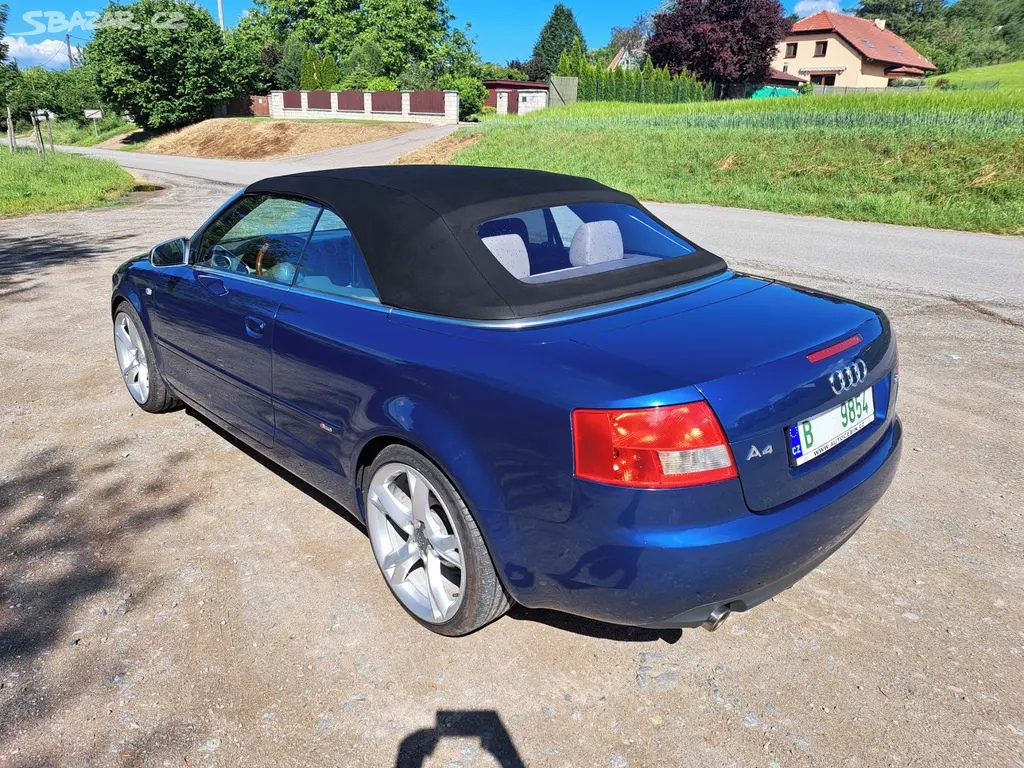AUDI A4 CABRIO 3.0 V6,2005, MANUÁL, TAŽNÉ, TOP! - fotka 2