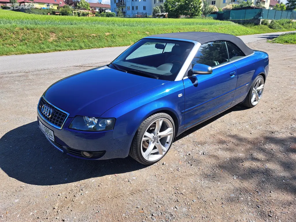 AUDI A4 CABRIO 3.0 V6,2005, MANUÁL, TAŽNÉ, TOP!