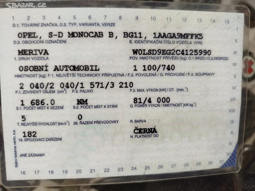 Opel Meriva - fotka 5