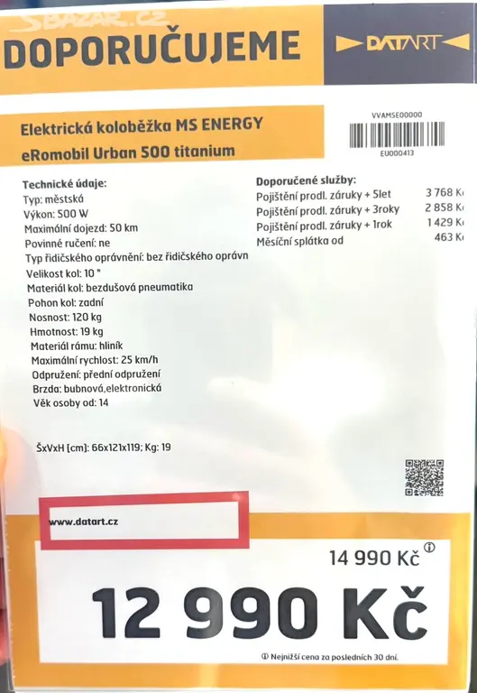 MS ENERGY Urban 500 Titanium - fotka 2