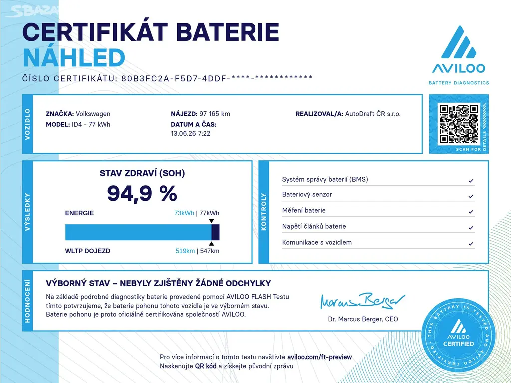 VW ID.4 Pro 150kW IQ.Lights SOH 94,9% Panorama - fotka 3