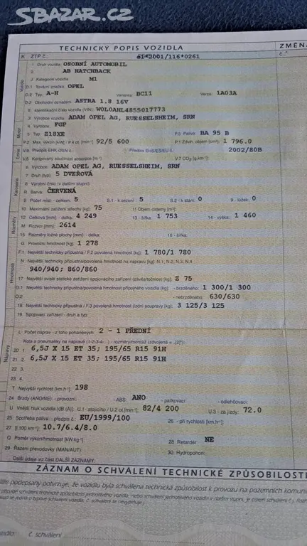 Opel Astra 1.8 - fotka 3
