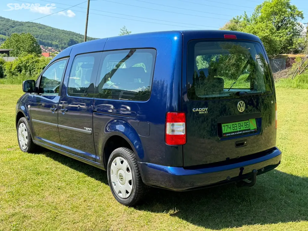 VW CADDY MAXI TEAM 1,6 MPI-7 MÍST,PARK. SENZORY - fotka 5