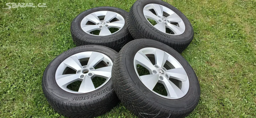 Prodám alu kola originál Škoda R17 - fotka 2