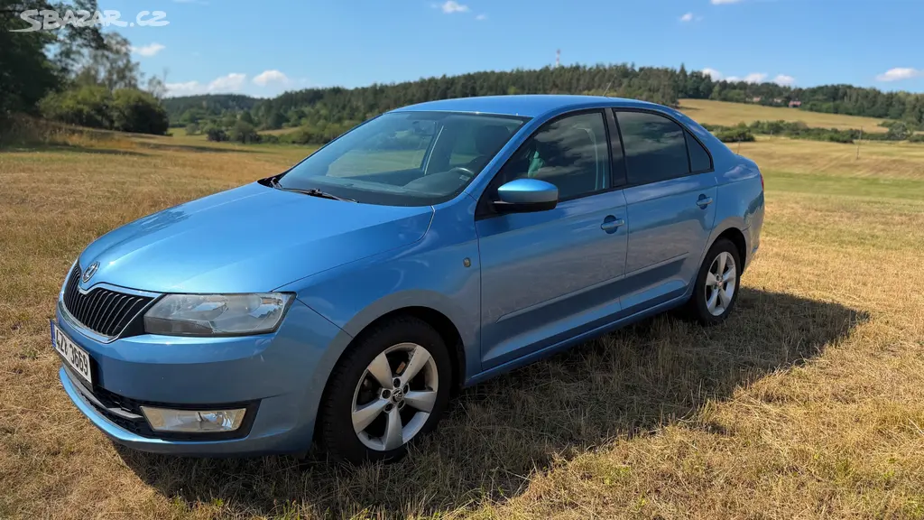 Škoda Rapid 1.2Tsi 63kw r.v.2012 modrá metalíza - fotka 2