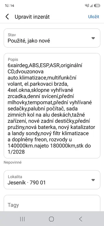Citroën grant picasso 1,6VTI 88kw 7mist - fotka 2