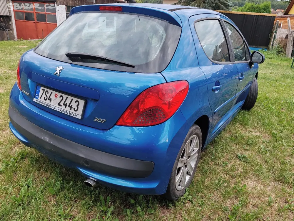 Peugeot 207, 1.6 16V, modrá metalíza, rok 2008 - fotka 5
