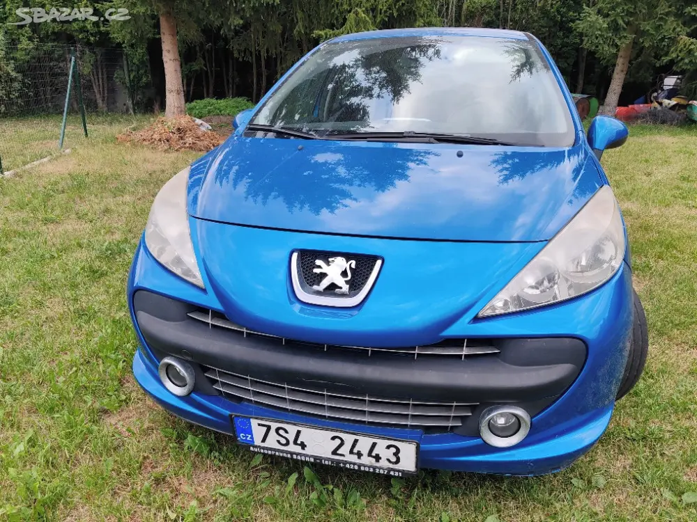Peugeot 207, 1.6 16V, modrá metalíza, rok 2008