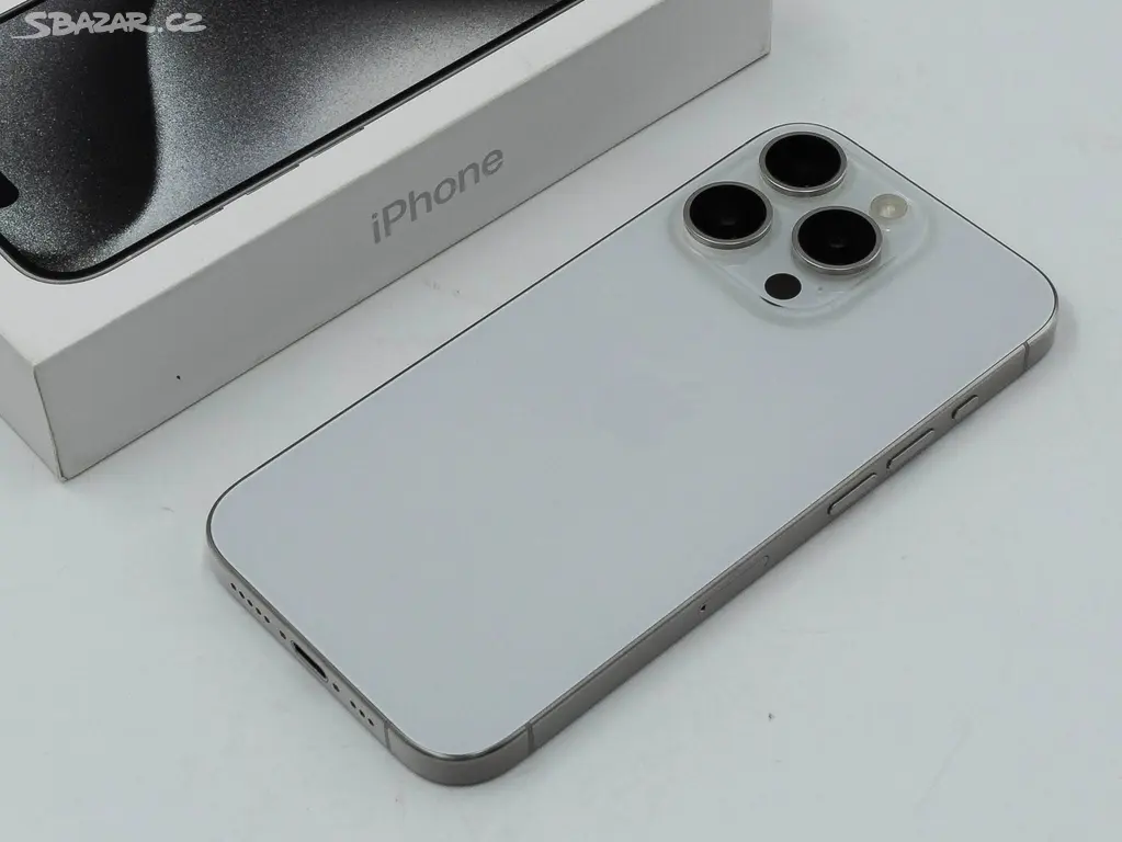 Náhled: Apple iPhone 15 Pro 128GB, bílý titan, orig balení