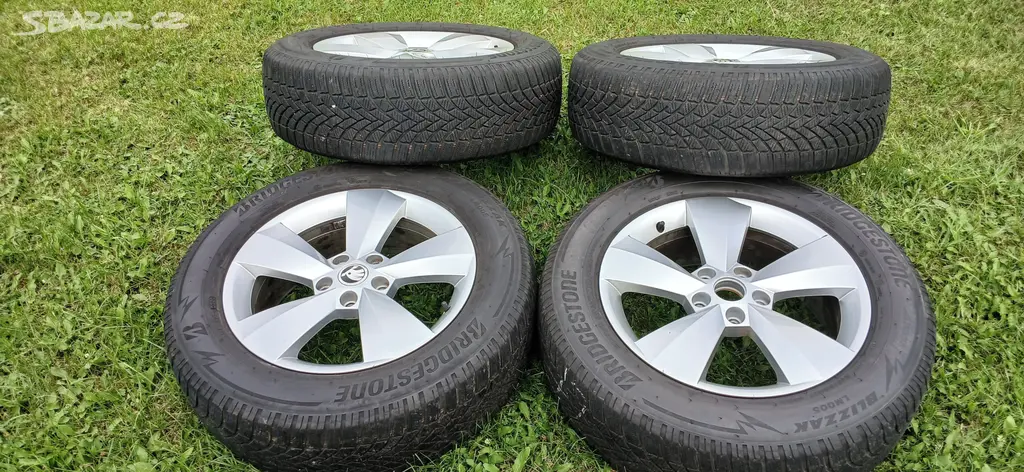 Prodám originál alu kola Škoda 5x112 R17 - fotka 3