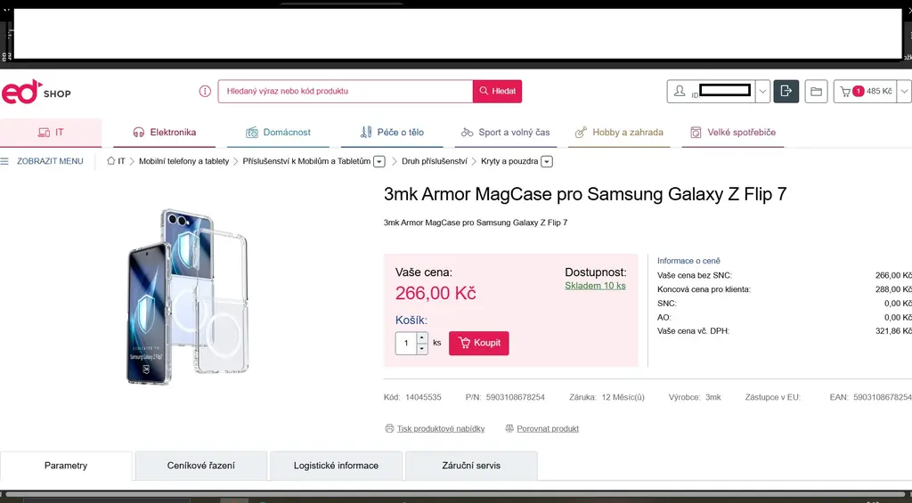 Náhled: Samsung Galaxy Z Flip 7 obal pouzdro
