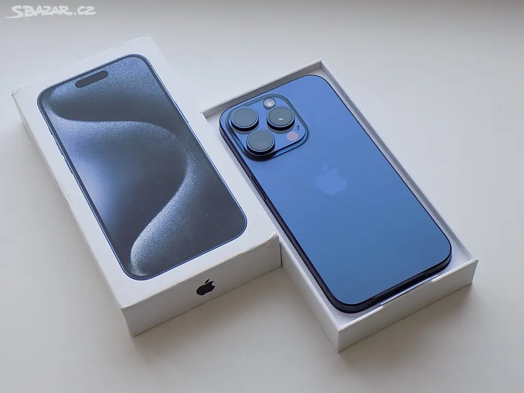 Náhled: Apple iPhone 15 Pro 1TB Modrý titan - ZÁRUKA 12 M.
