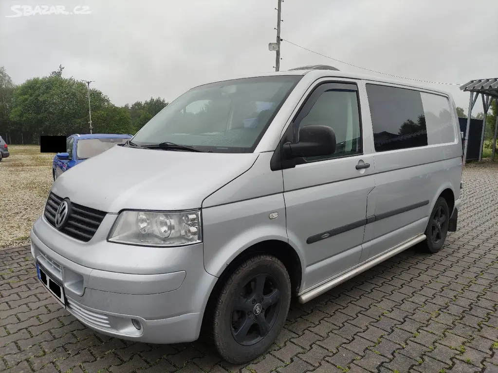 VW TRANSPORTER T5 1.9TDi ,OBYTNÁ VESTAVBA,B. STAN