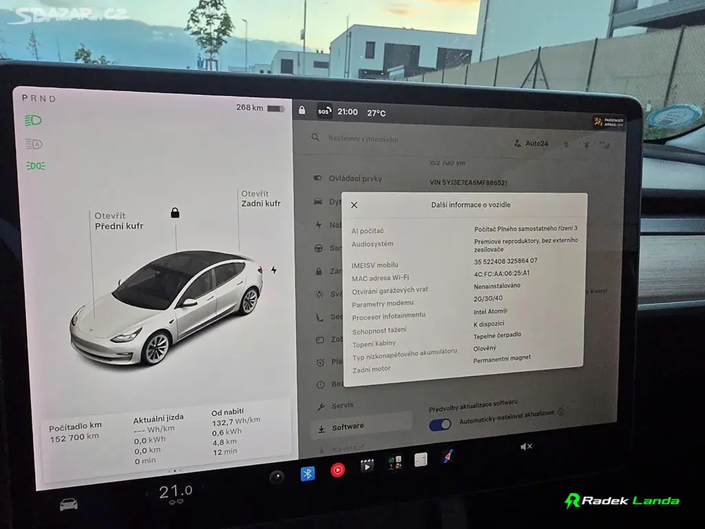 Tesla Model 3, SR+ Facelift, Tažné, DPH - fotka 6