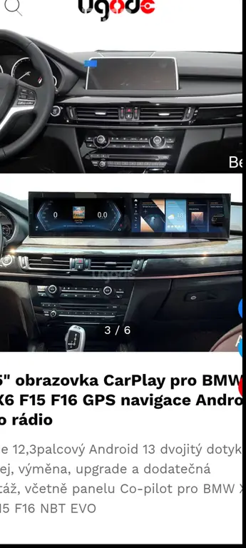 Android displej 12,3" pro BMW X5 F15/ X6 F16 - fotka 3