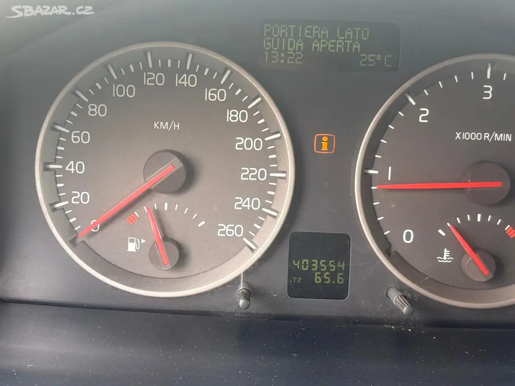 Volvo V50 pojízdné, závada turba / čidla