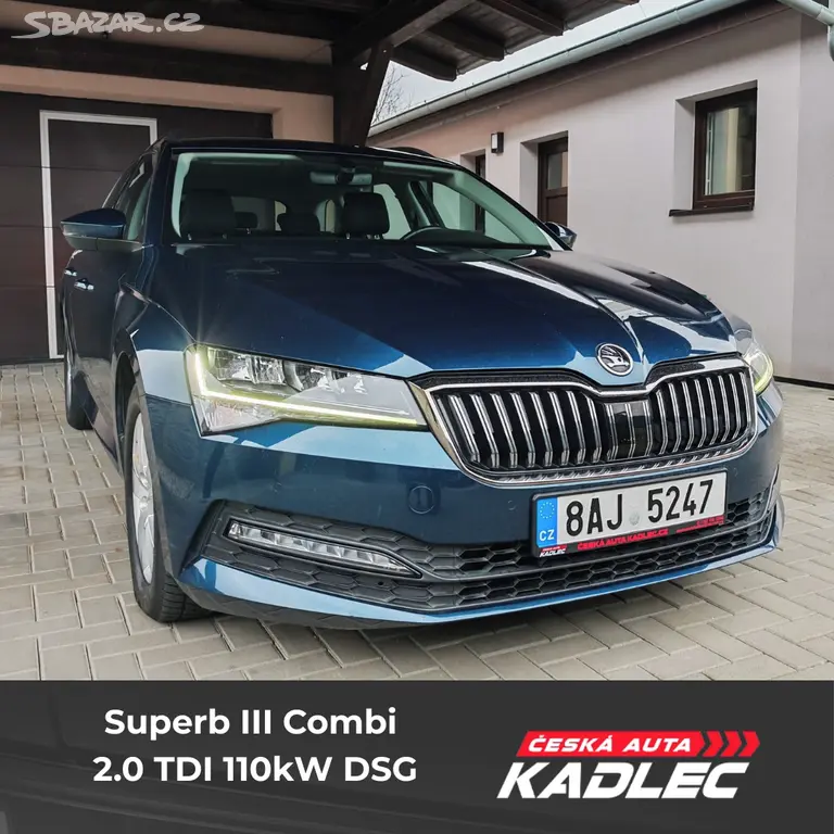 Superb 3 100tis.km 2.0 TDI 110kW DSG 2020 ČR