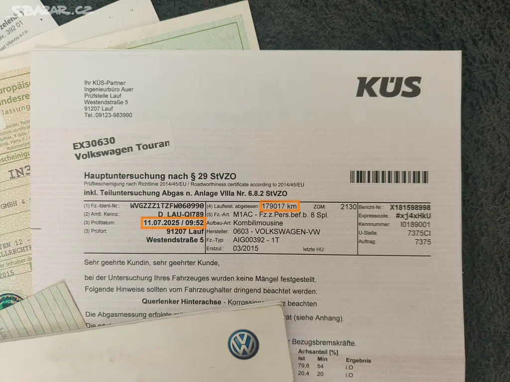 TOURAN 1.4 TSi NOVÉ ROZVODY WEBASTO PLNÝ SERVIS TZ - fotka 3