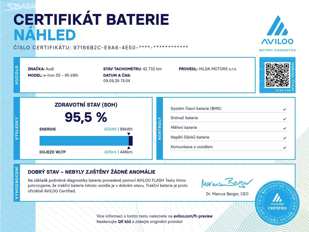 Audi e-tron, 55 300kW Kessy ACC HUD ZÁRUKA - fotka 3