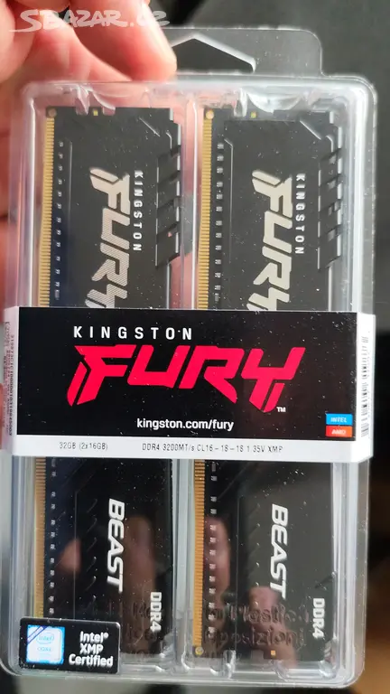 Paměť DDR4 RAM Kingston Fury Beast Black 32GB - Červený Kostelec ...